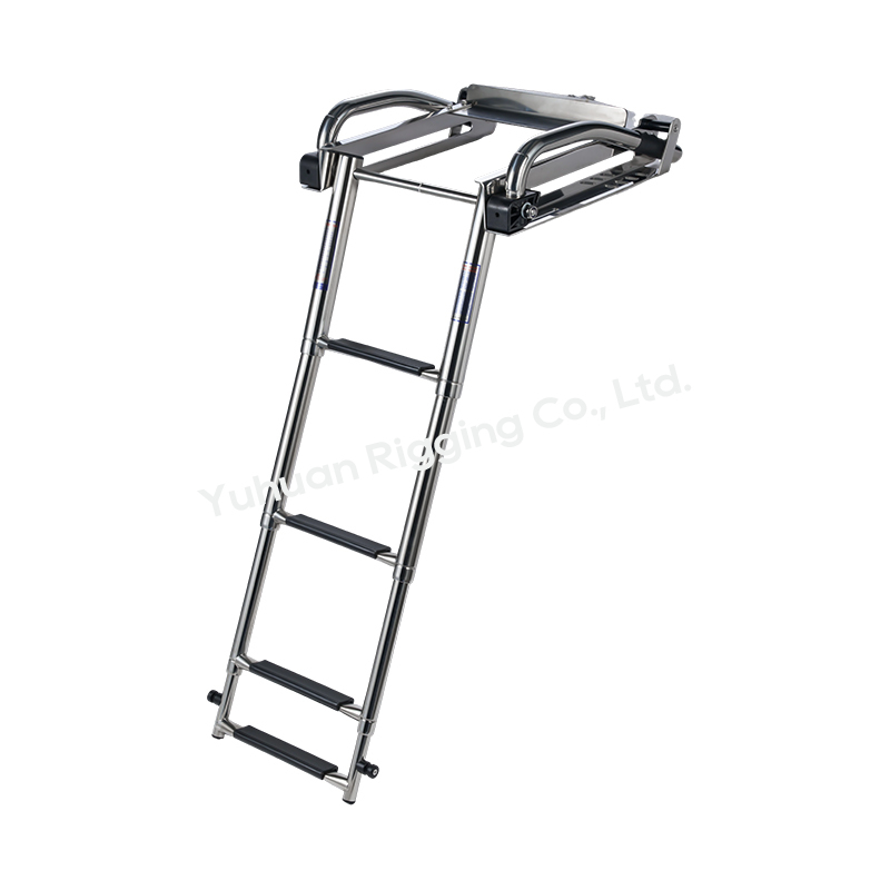 AISI 316 Stainless Steel Platform Boat Ladder