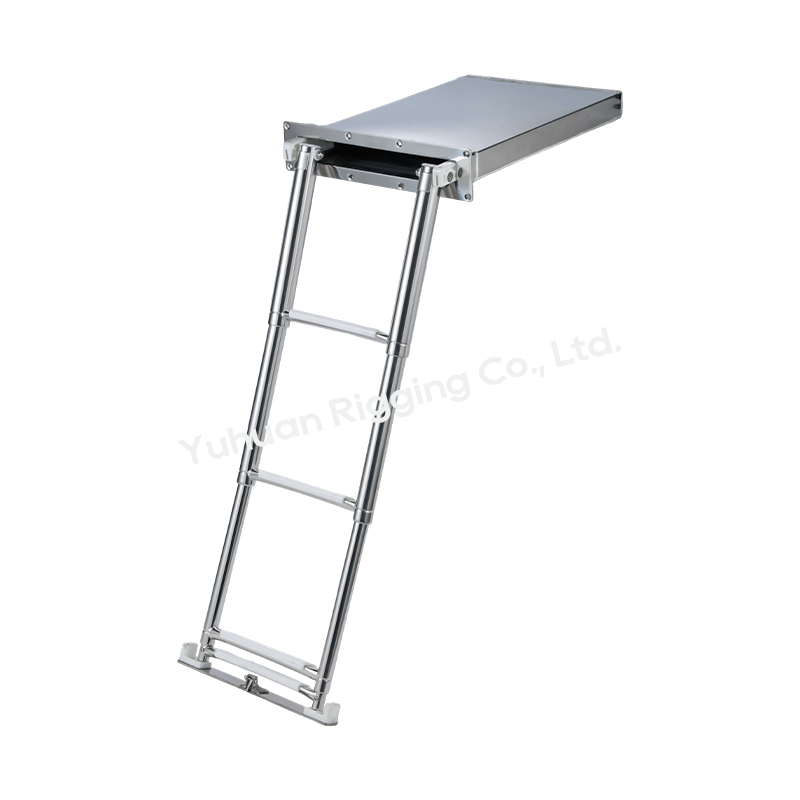 AISI316 Marine 3-4Step Box Type Boat Boarding Ladder