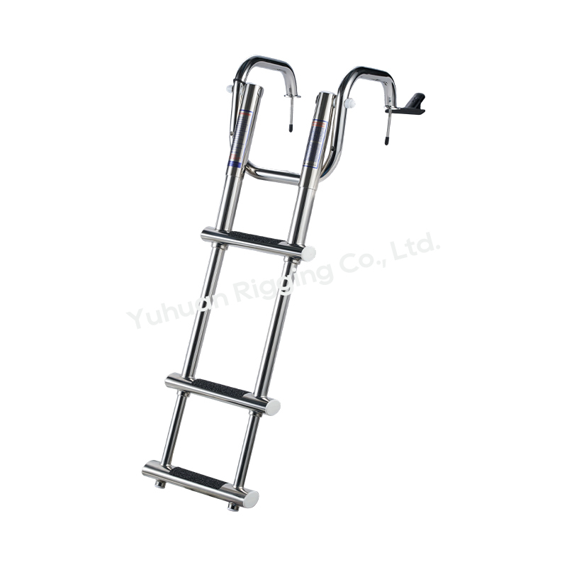 Folding Telescopic Ladder With Handrail