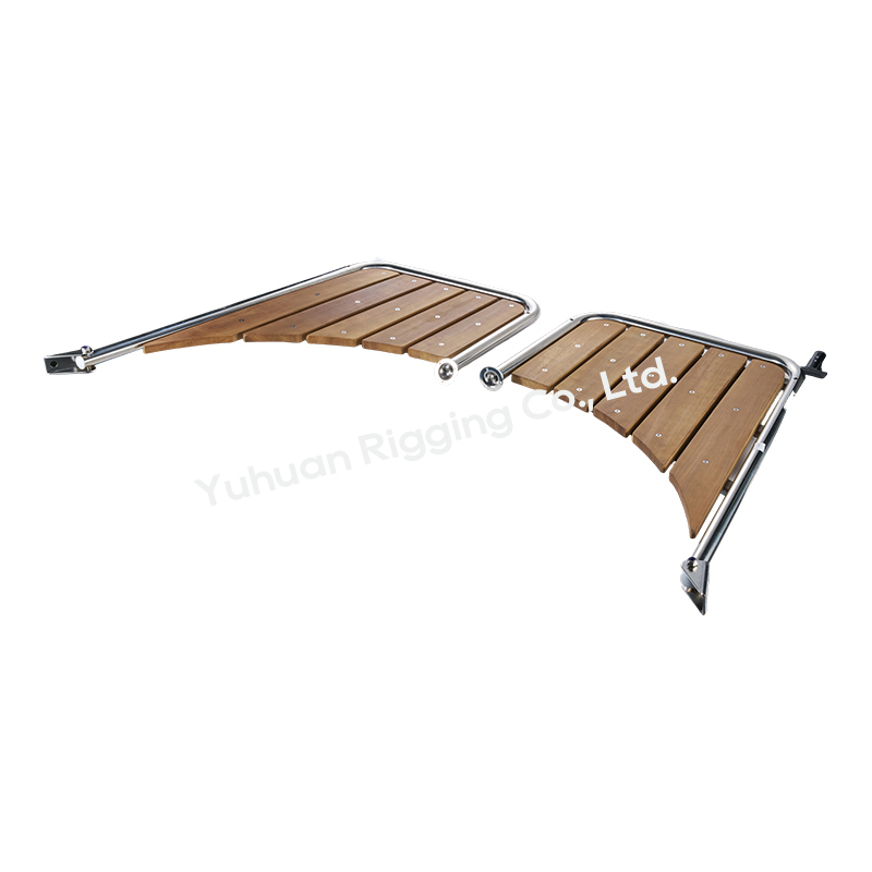 Marine Grade 316 Stainless Steel U-Shaped Teak Boat Bow Platform