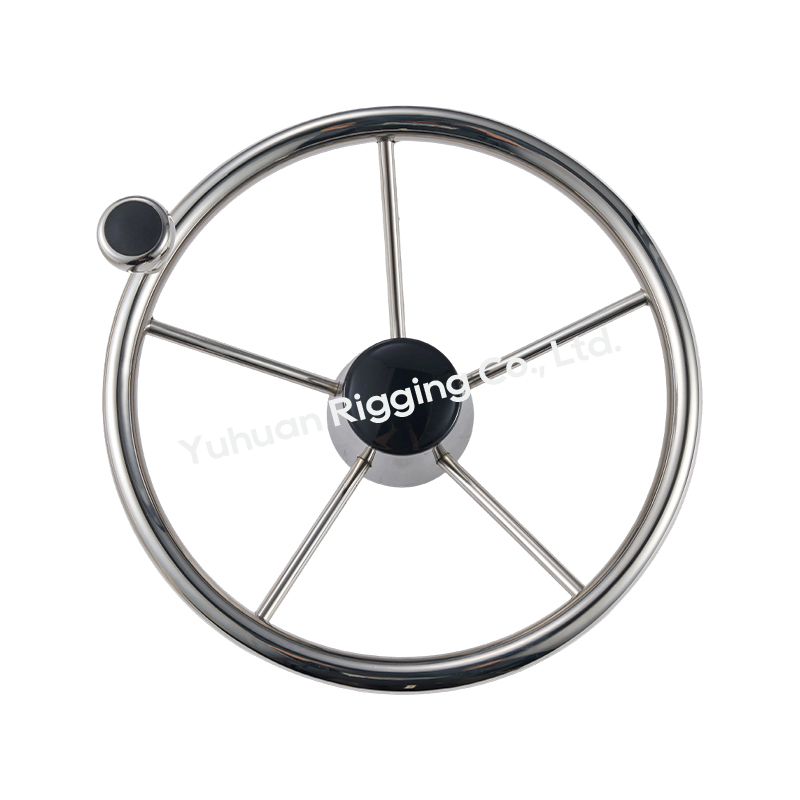 Marine Grade 316 Stainless Steel 5-Spoke Boat Steering Wheel