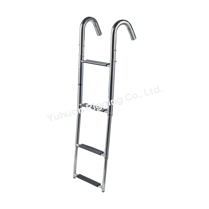 Folding Boat Telescopic Ladder with Oval Tubing