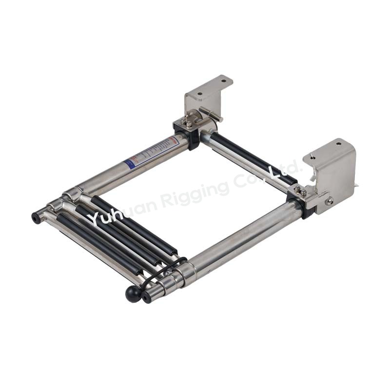 Marine Grade 316 Stainless Steel 3+1 Step Folding Boat Ladder