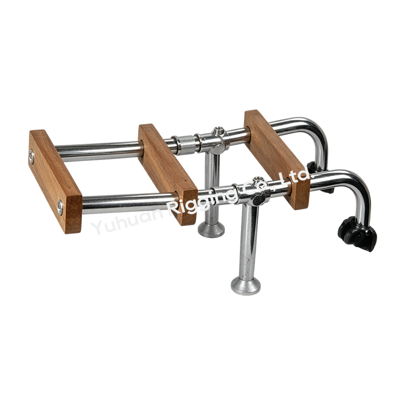 SS316 Telescopic Teak Step Boarding Ladder