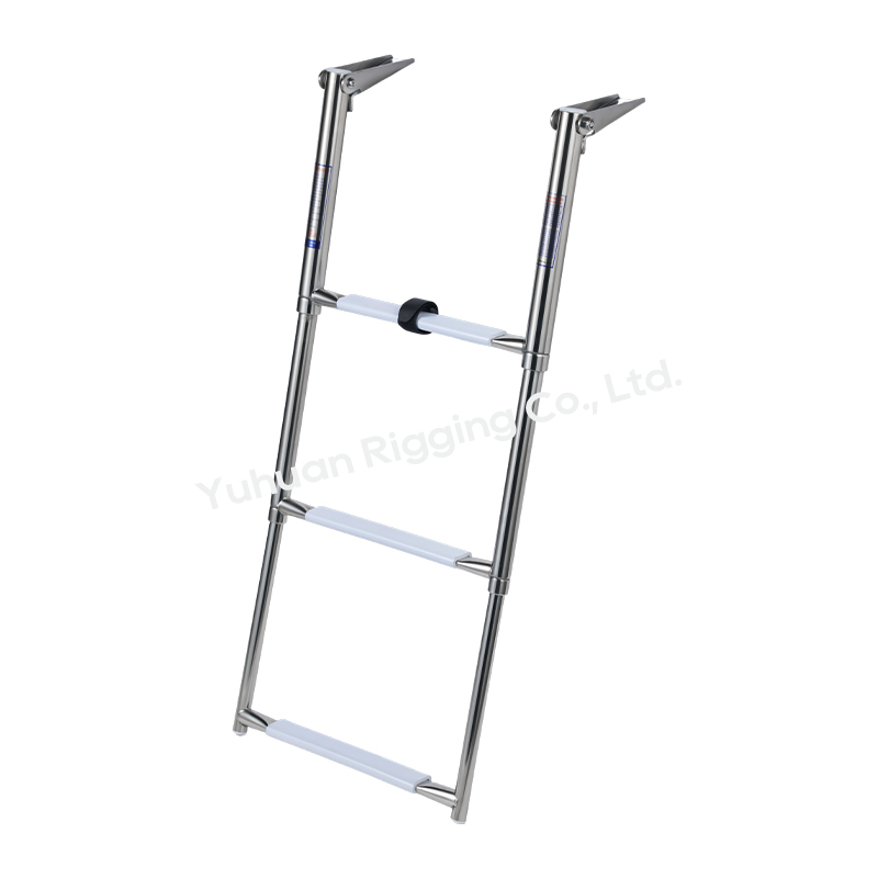 SS316 Wide-Step Telescopic Ladder