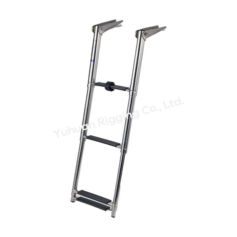 4-Step 316 Stainless Steel Telescopic Boat Boarding Ladder