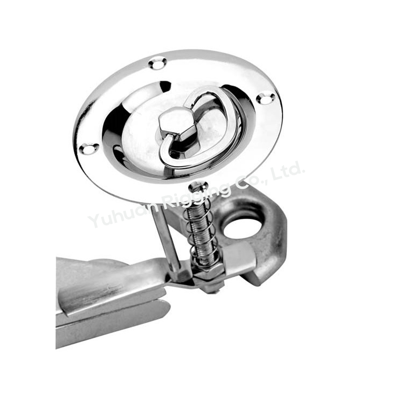 SS316 Heavy-Duty Flush Mount Lift Handle Latch