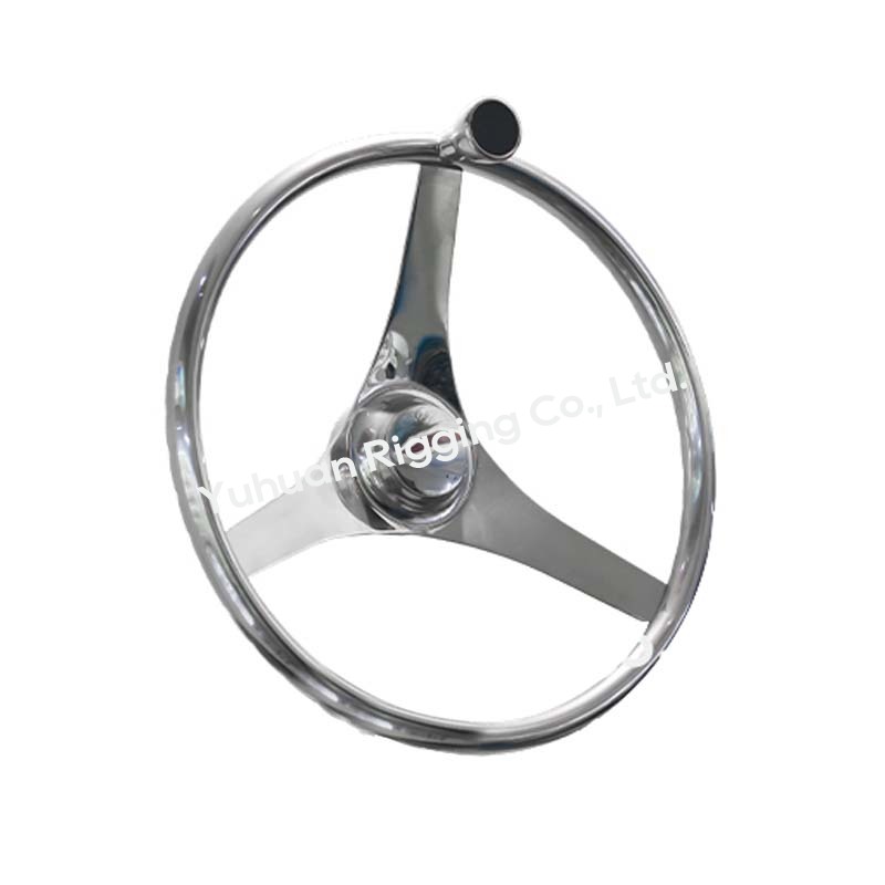 316 Stainless Steel 345mm/349mm 3-Spoke Boat Steering Wheel